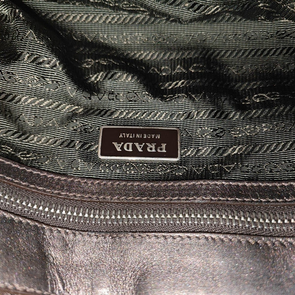 Quilted Lambskin Shoulder Bag Gray
