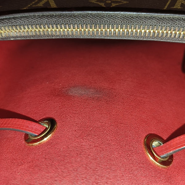 NÉONOÉ MM Monogram Coated Canvas Brown