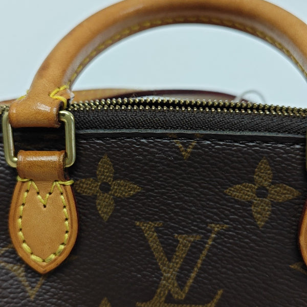 TURENNE Nano Monogram Coated Canvas Brown