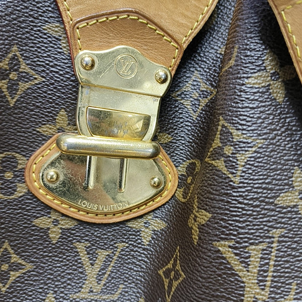 STRESA Monogram Coated Canvas Brown