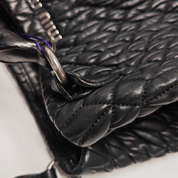Avenue Quilted Lambskin Black