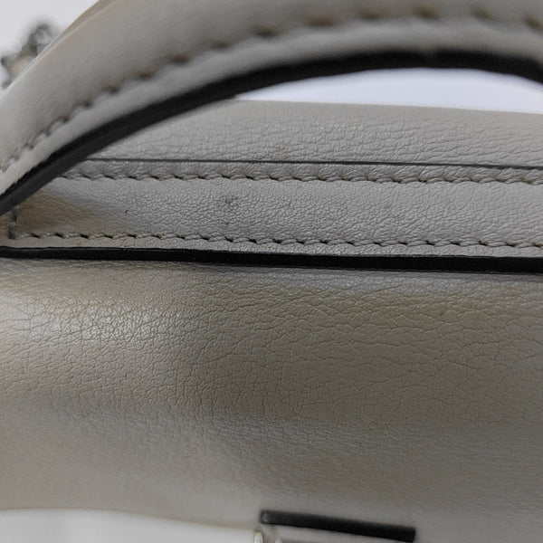 Calfskin Shoulder Bag Gray