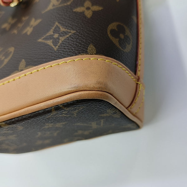 NOÉ Nano Monogram Coated Canvas Brown