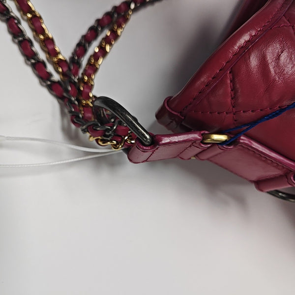 GABRIELLE Medium Quilted Calfskin Red