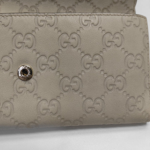 Monogram Calfskin Wallet Beige