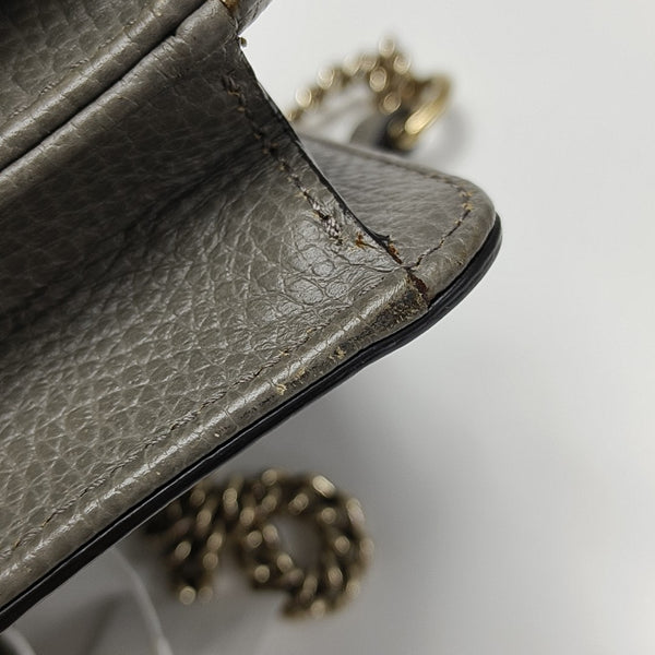 Interlocking G Small Calfskin Gray