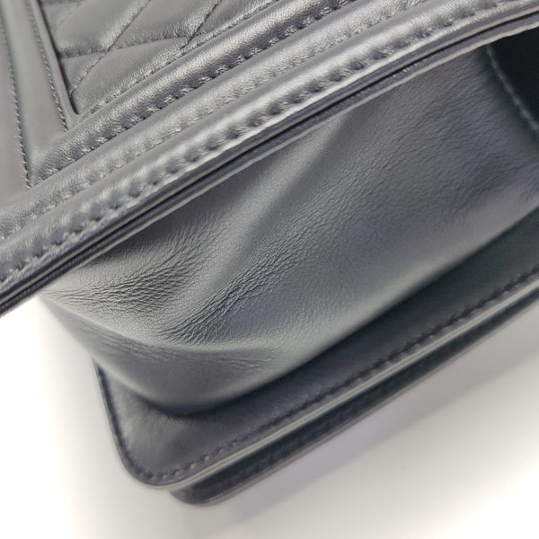 BOY CHANEL Small Quilted Lambskin Black