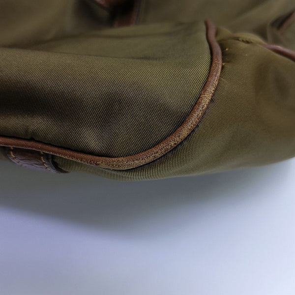 Nylon Shoulder Bag Green