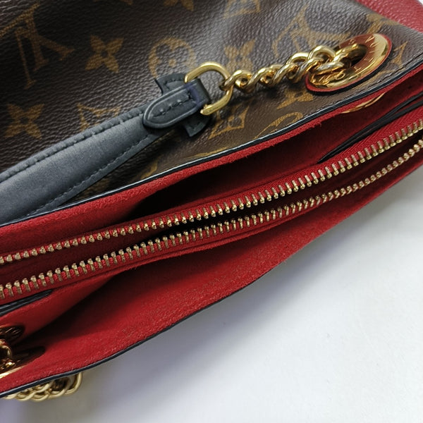 SURENE BB Monogram Coated Canvas Brown