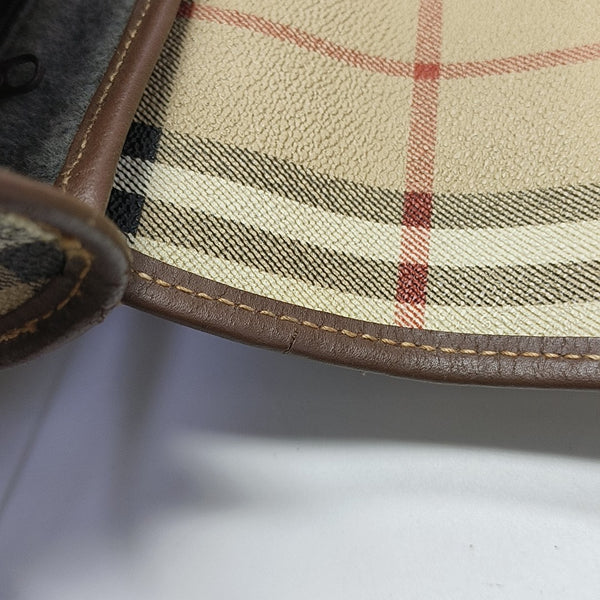 Coated Canvas Shoulder Bag Beige