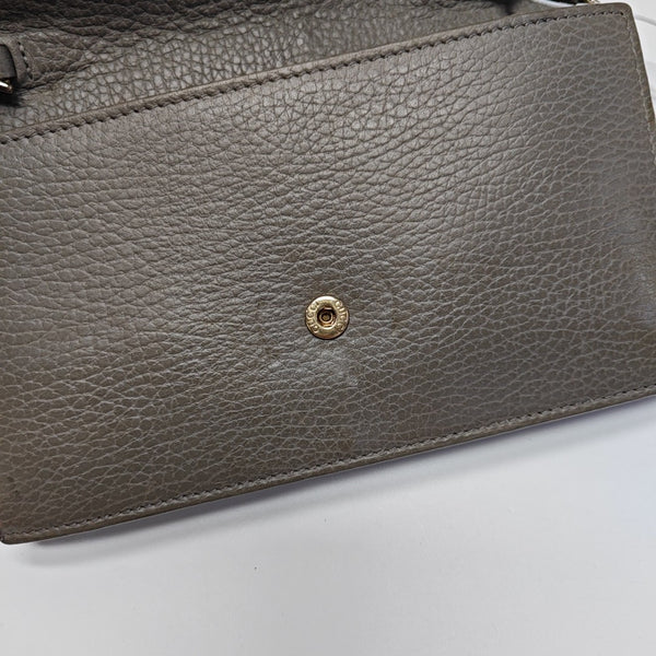 Interlocking G Small Calfskin Gray