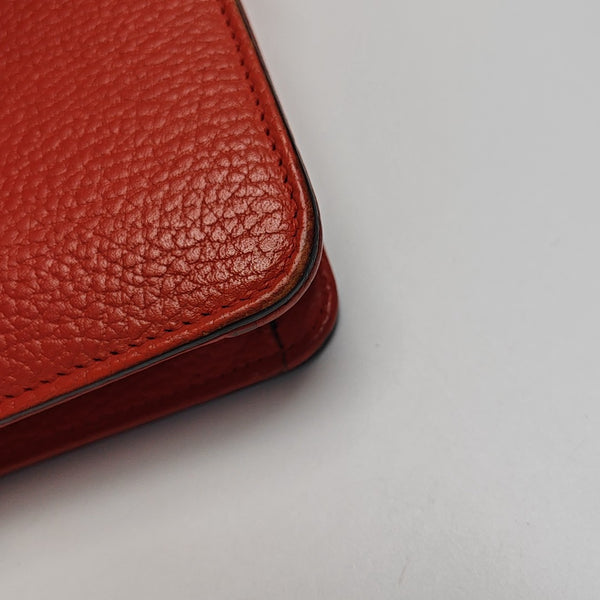 Interlocking G Small Calfskin Orange