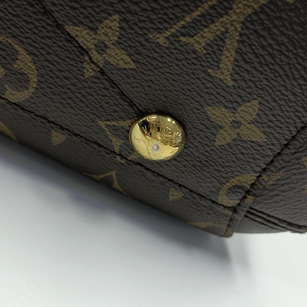 MONTAIGNE BB Monogram Coated Canvas Brown