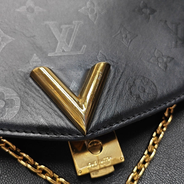VERY Monogram Calfskin Black