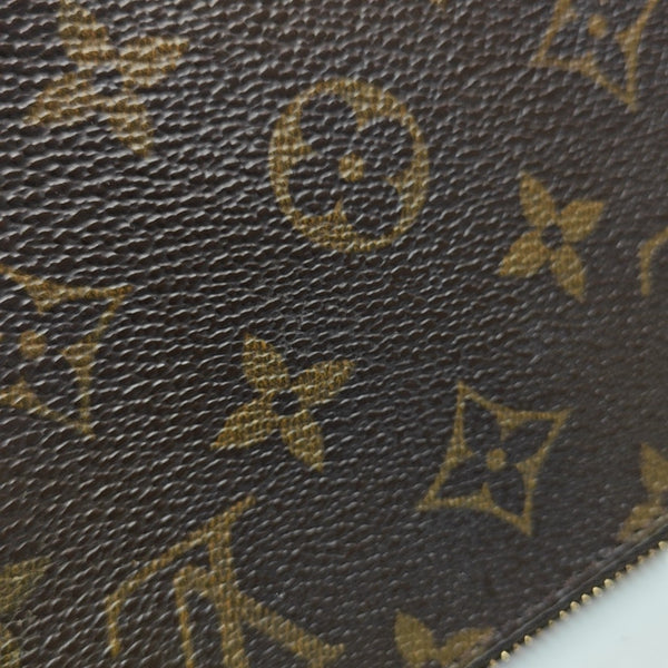 ACCESSOIRES Monogram Coated Canvas Brown