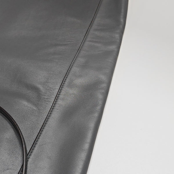 Calfskin Shoulder Bag Gray
