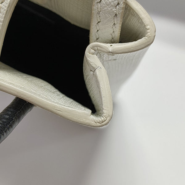 Shopping Bag Calfskin White