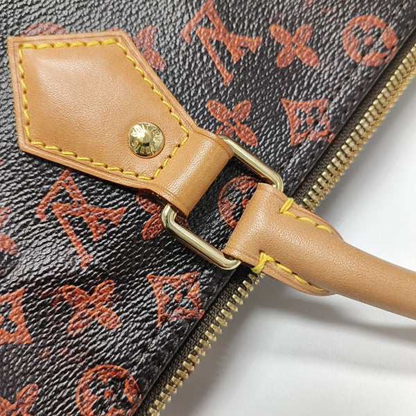 SPEEDY 30 Monogram Coated Canvas Brown