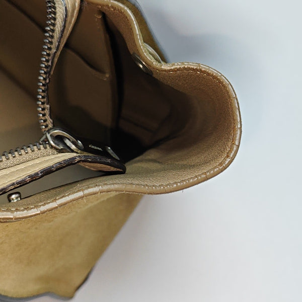 TRAPEZE Small Calfskin Beige