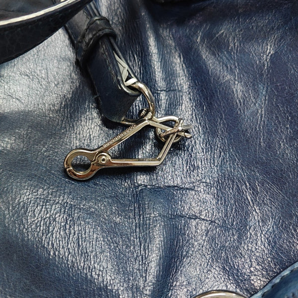 Bow Calfskin Blue