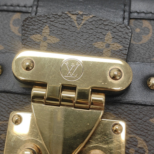 PETITE MALLE Monogram Coated Canvas Brown