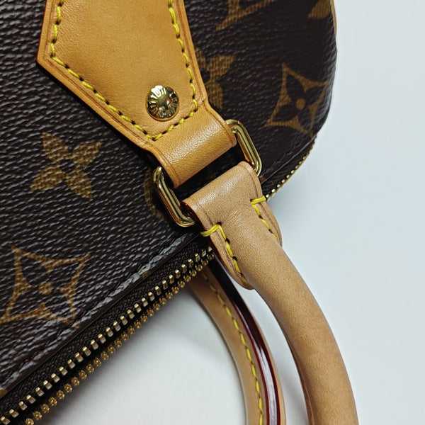 SPEEDY 20 Monogram Coated Canvas Brown