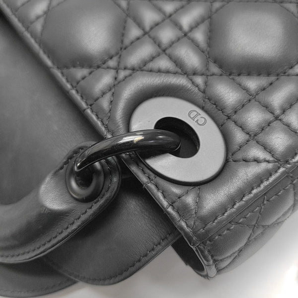 Lady Dior Mini Cannage Lambskin Black