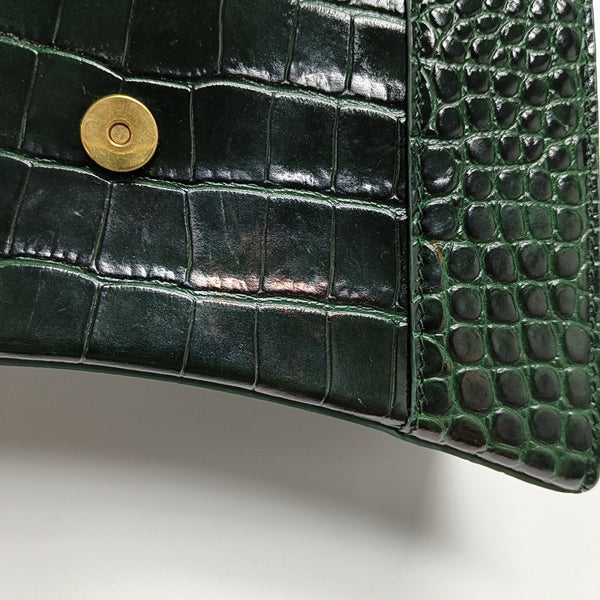 Hourglass S Calfskin Green