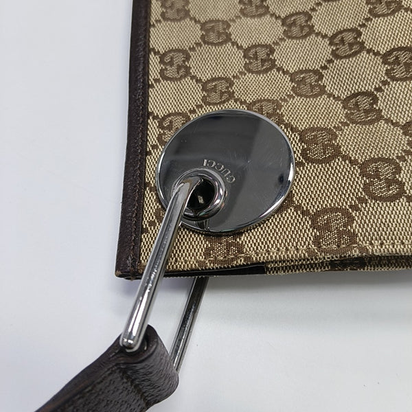 Monogram Canvas Shoulder Bag Brown