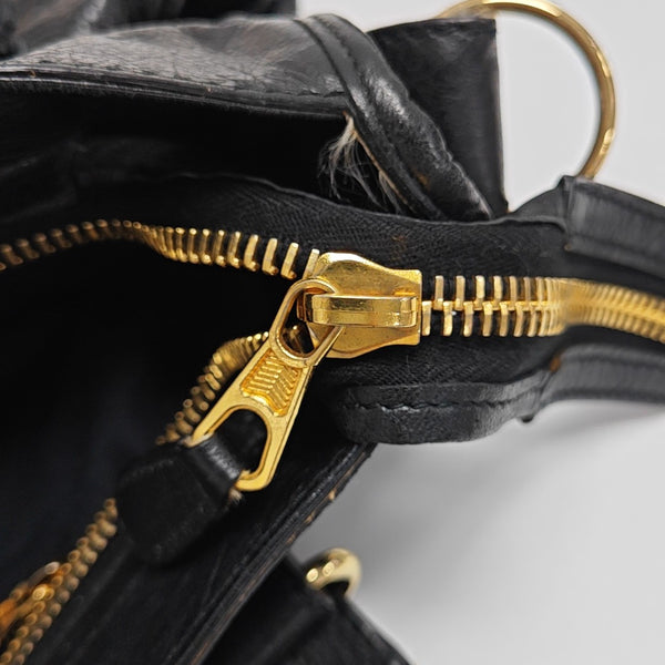 Classic City Medium Lambskin Black