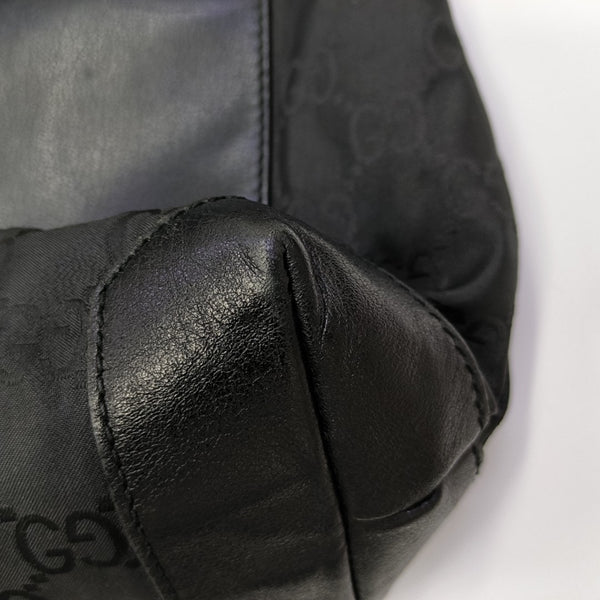 Monogram Canvas Tote Bag Black