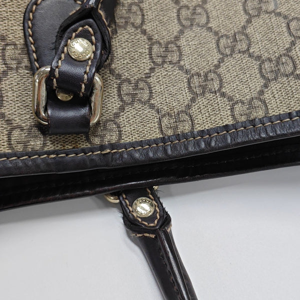 Monogram Coated Canvas Tote Bag Beige