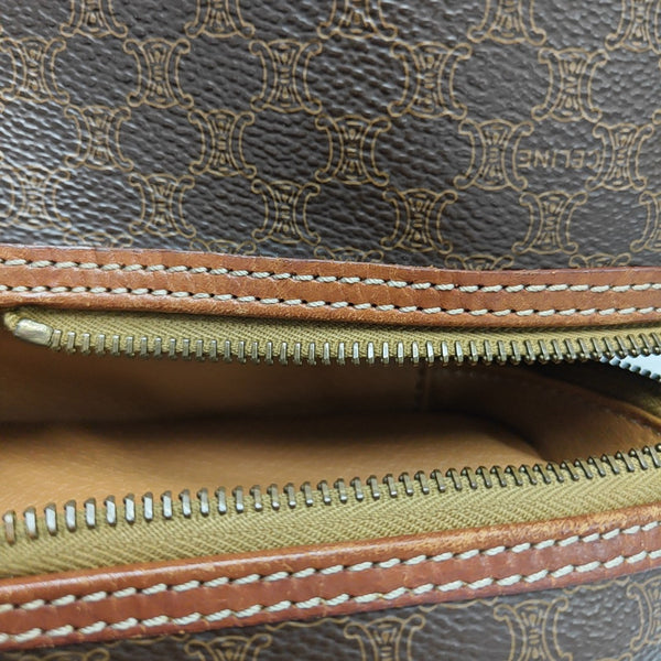 MACADAM TOP HANDLE COSMETIC BAGS Coated Canvas Brown