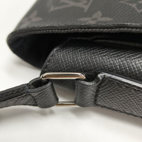 TAIGARAMA Monogram Coated Canvas Black