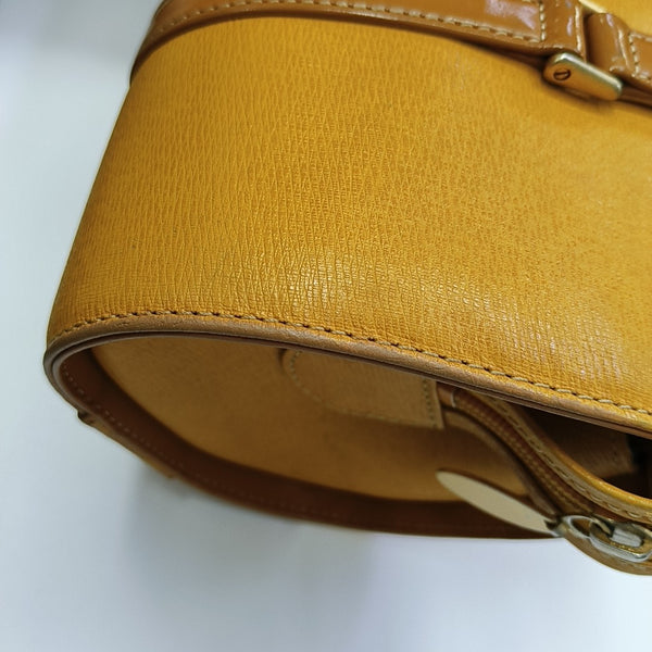 Calfskin Top Handle Bag Yellow