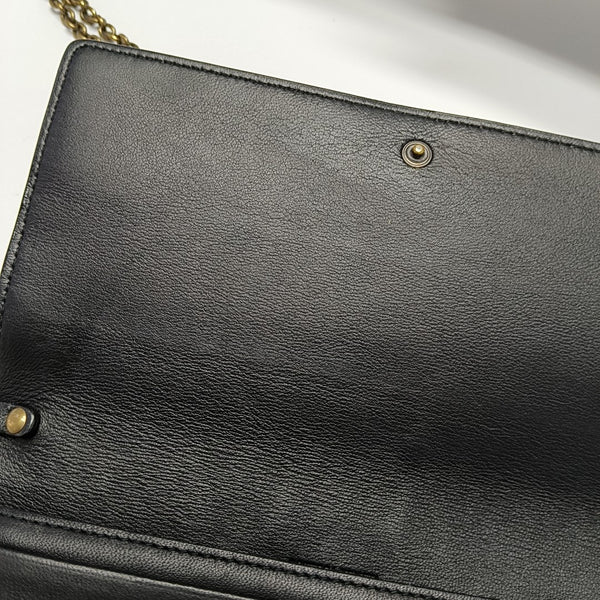 Lambskin Crossbody Bag Black