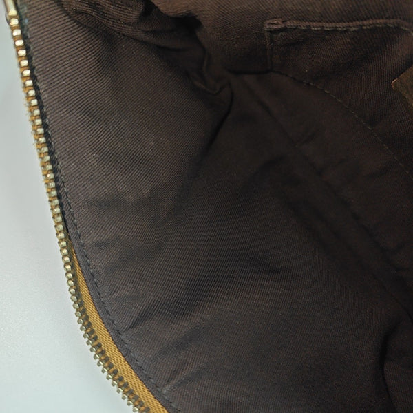 Monogram Canvas Clutch Brown