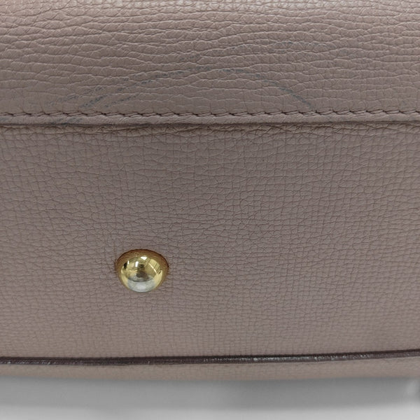 The Banner Medium Calfskin Pink