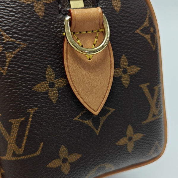 SPEEDY 20 Monogram Coated Canvas Brown