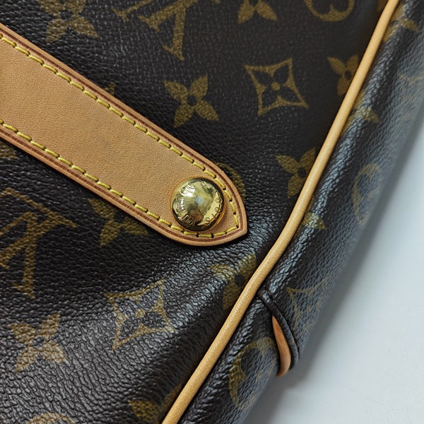GALLIERA GM Monogram Coated Canvas Brown