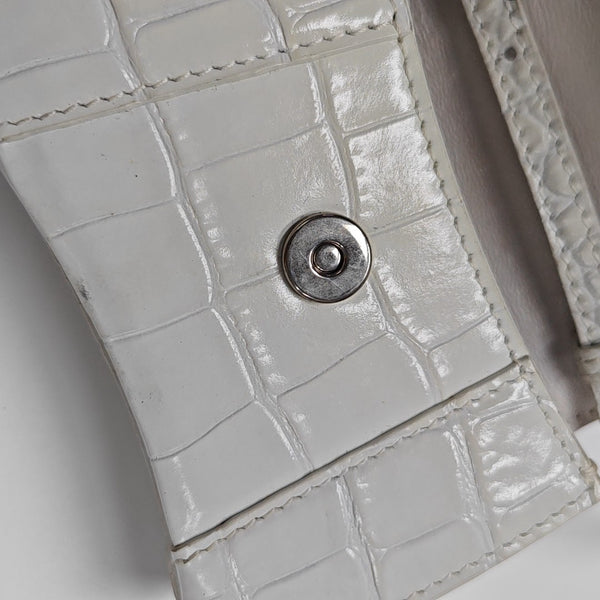 Hourglass Mini Calfskin White