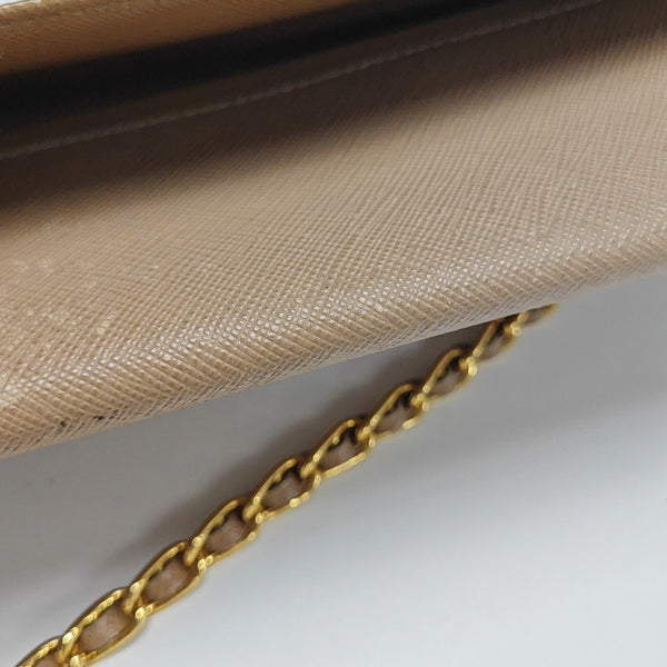 Mini Bag Saffiano Calfskin Beige