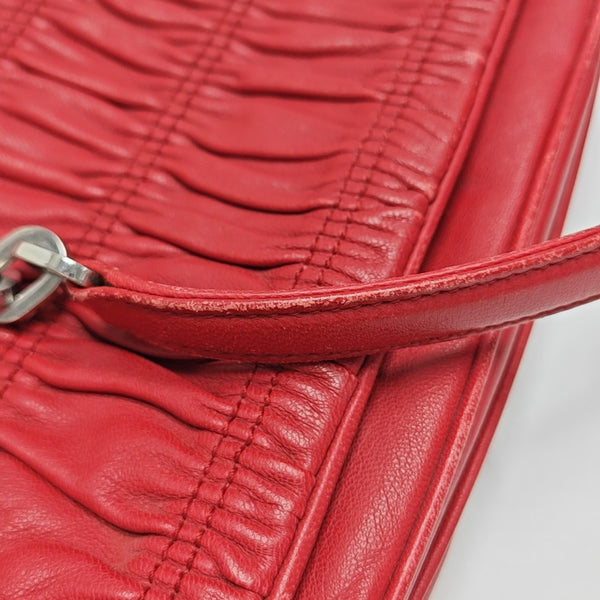 Mini Bag Quilted Lambskin Red