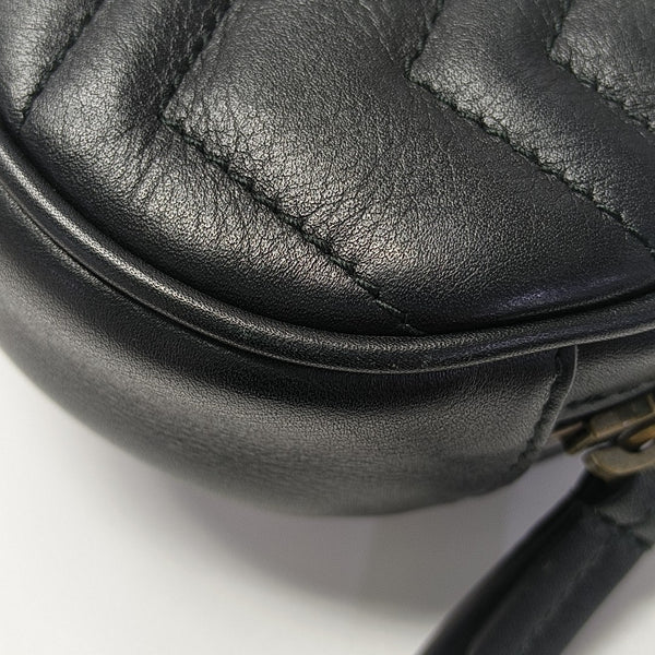 GG Marmont Super Mini Quilted Calfskin Black