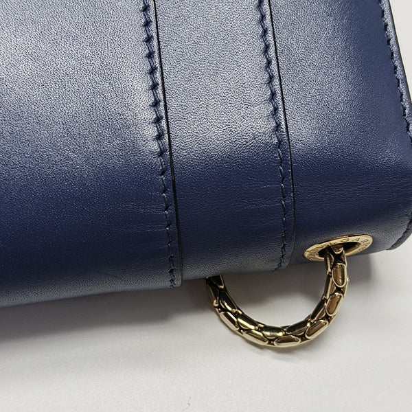 SERPENTI FOREVER Small Quilted Calfskin Blue