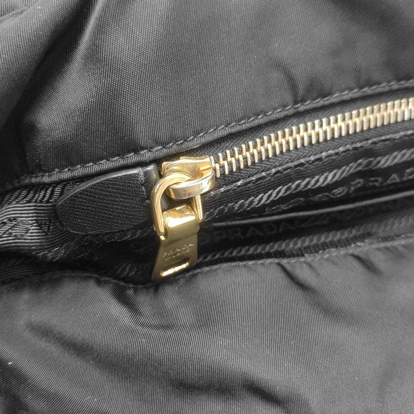 Nylon Top Handle Bag Black