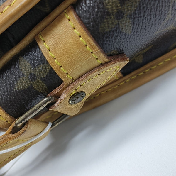 SOLOGNE PM Monogram Coated Canvas Brown