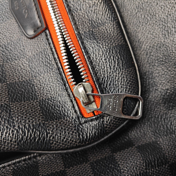 JOSH Damier Graphite Coated Canvas Gray