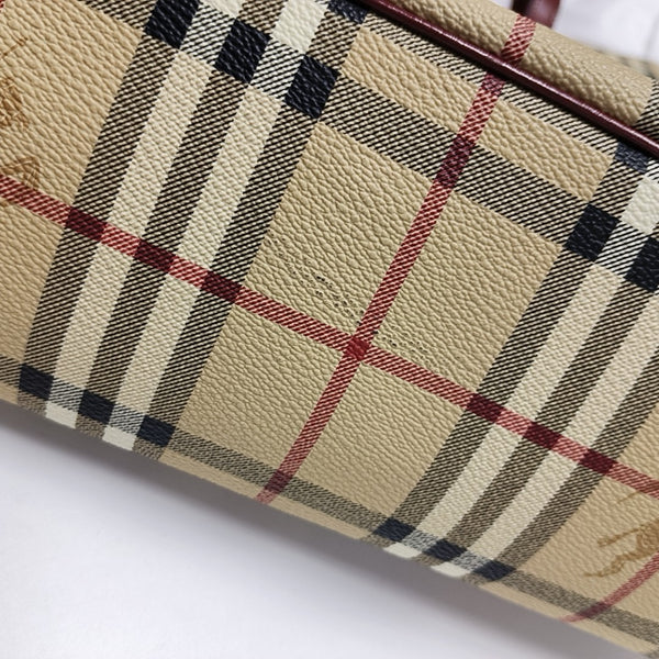 Coated Canvas Top Handle Bag Multicolor