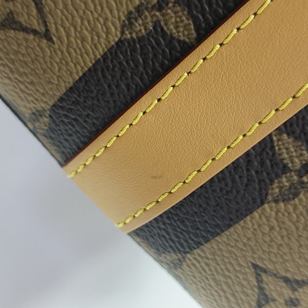 KEEPALL Monogram Coated Canvas Brown